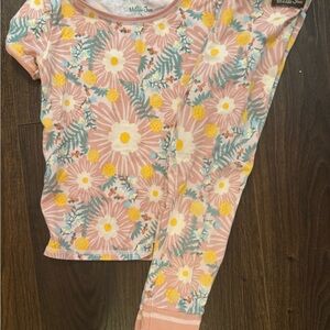 Matilda Jane Pink and Yellow Floral Kids Pajama Set